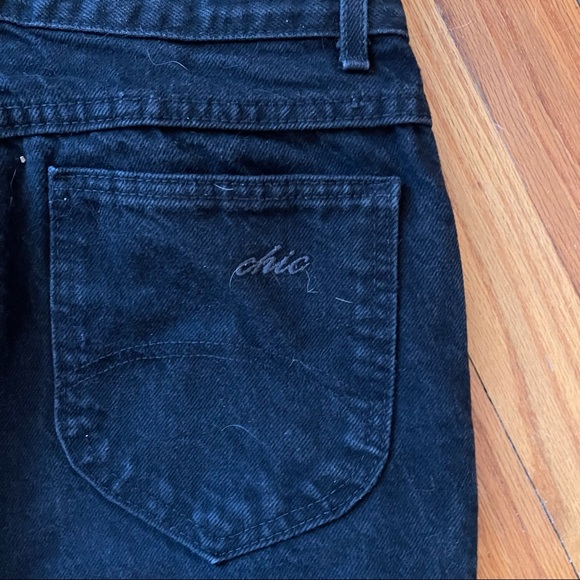VINTAGE Women’s Chic Jeans 👖Black Excellent - Picture 3 of 5